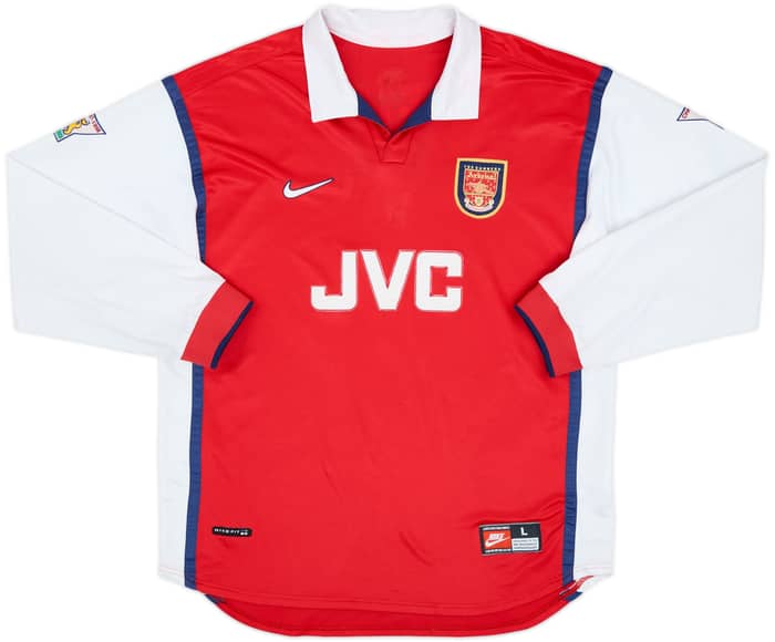 1998-99 Arsenal Home L/S Shirt Anelka #9 - 5/10 - (L)