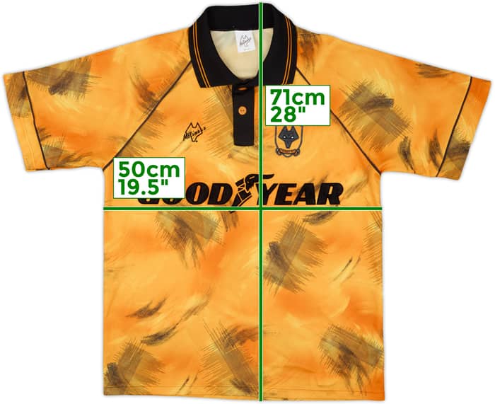 1992-93 Wolves Home Shirt - 8/10 - (M)