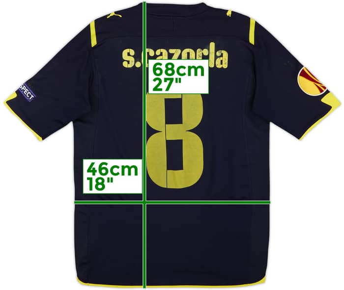 2009-10 Villarreal Away Shirt S.Cazorla #8 - 4/10 - (S)
