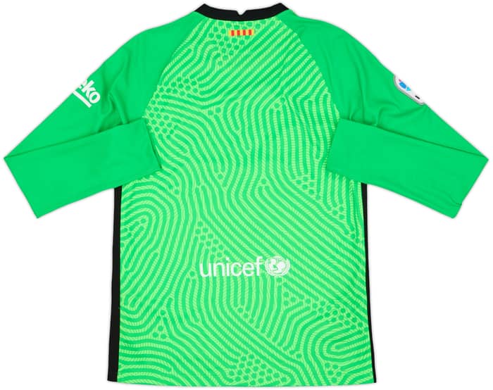 2020-21 Barcelona GK Shirt - 9/10 - (XL.Boys)