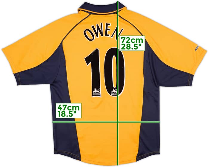 2000-02 Liverpool Away Shirt Owen #10 - 9/10 - (S)