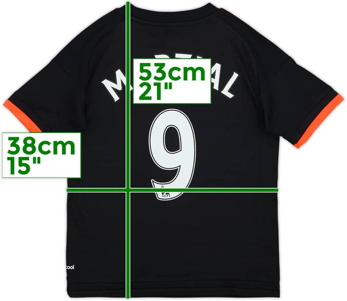 2015-16 Manchester United Third Shirt Martial #9 - 9/10 - (S.Boys)