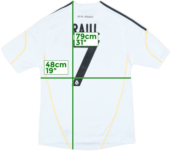 2009-10 Real Madrid Home Shirt Raul #7 - 6/10 - (M)