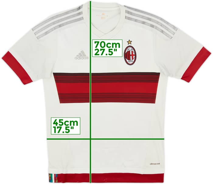 2015-16 AC Milan Away Shirt - 4/10 - (S)