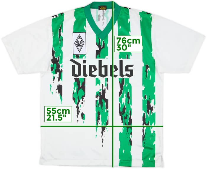 1994-95 Asics Template Shirt (Borussia Monchengladbach) #7 - 7/10 - (L/XL)