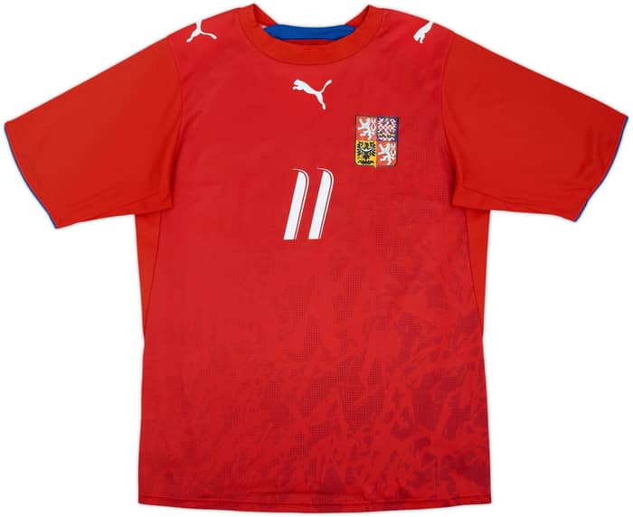 2006-08 Czech Republic Basic Home Shirt Nedved #11 - 8/10 - (L)