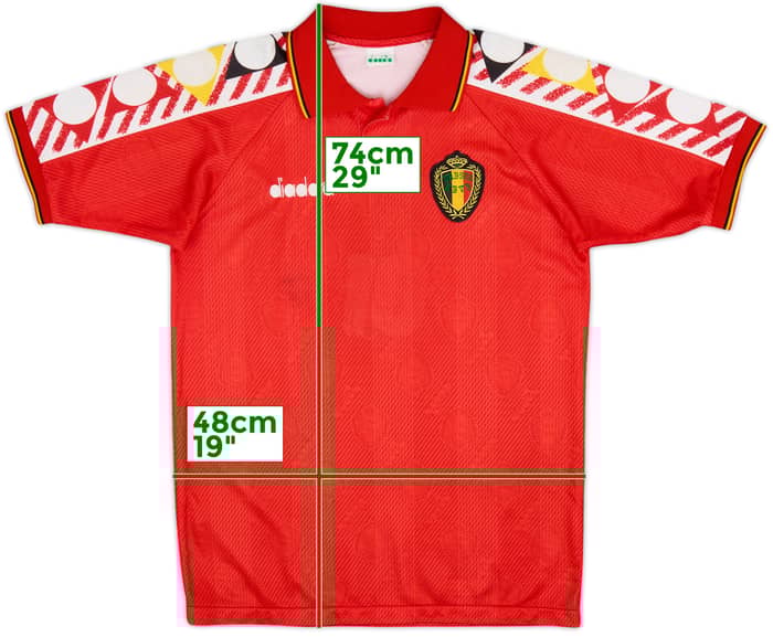 1994-96 Belgium Home Shirt - 8/10 - (L)