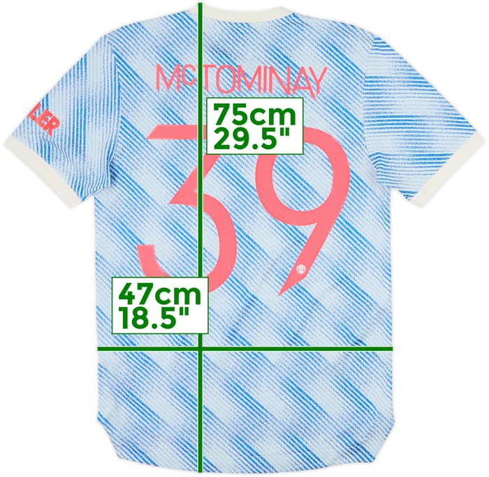 2021-22 Manchester United Authentic Away Shirt McTominay #39 - 8/10 - (S)