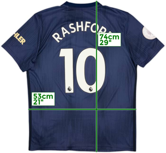 2018-19 Manchester United Third Shirt Rashford #10 - 6/10 - (L)