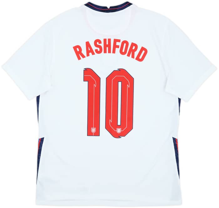 2020-22 England Home Shirt Rashford #10 - 10/10 - (L)