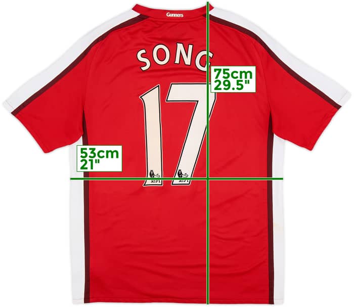 2008-10 Arsenal Home Shirt Song #17 - 7/10 - (L)