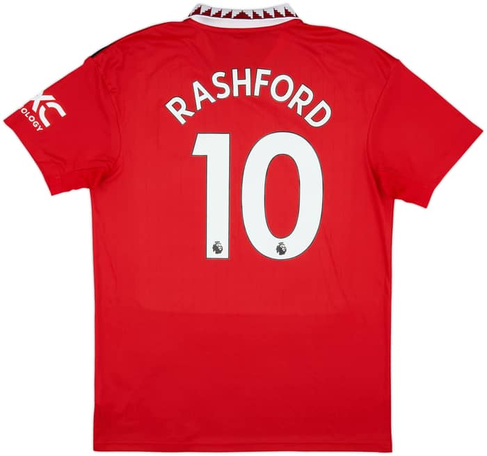 2022-23 Manchester United Home Shirt Rashford #10 - 8/10 - (L)