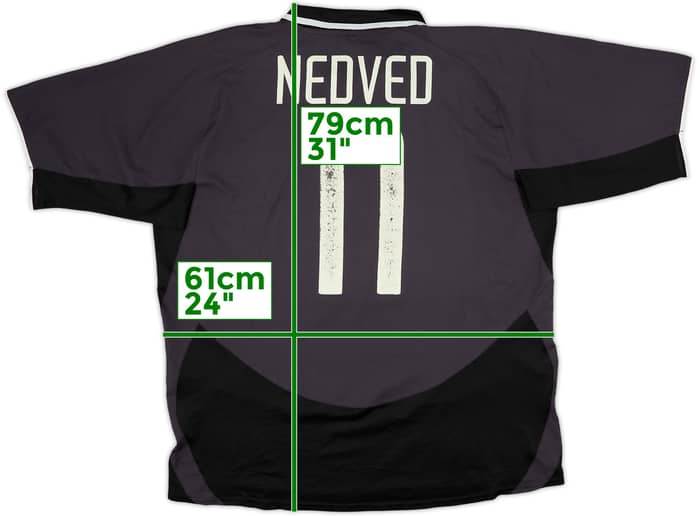 2003-04 Juventus Third Shirt Nedved #11 - 5/10 - (XL)