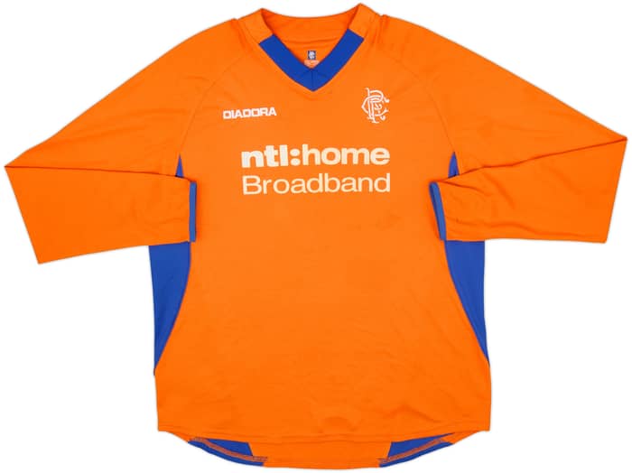 2002-03 Rangers Away L/S Shirt - 6/10 - (L)