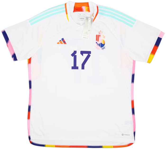 2022-23 Belgium Away Shirt Trossard #17 (XL)