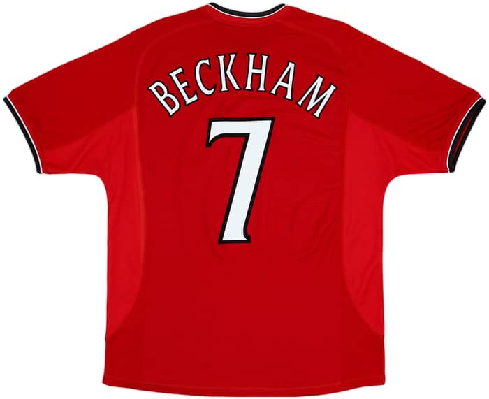 2000-02 Manchester United Home Shirt Beckham #7 - 6/10 - (L)