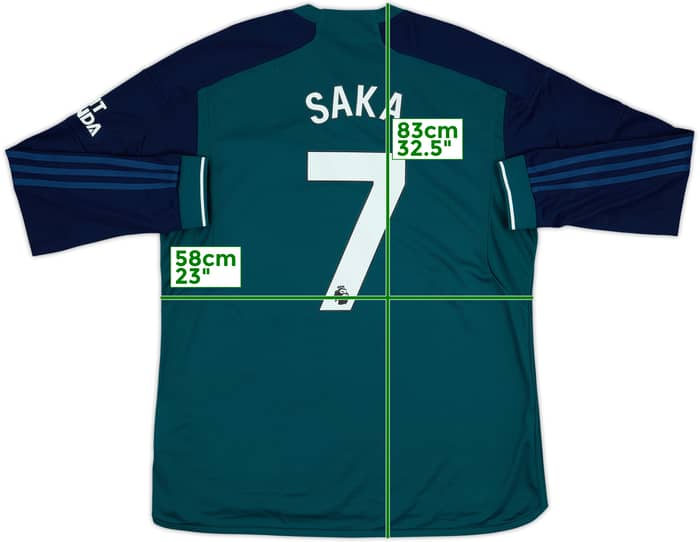2023-24 Arsenal Third L/S Shirt Saka #7 (XL)