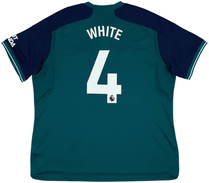 2023-24 Arsenal Third Shirt White #4 (XXL)