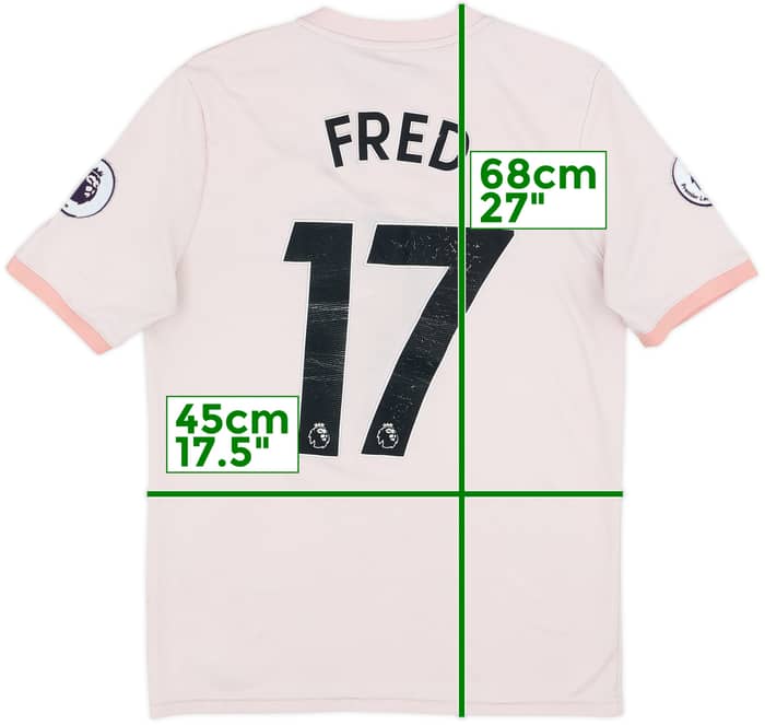 2018-19 Manchester United Away Shirt Fred #17 - 5/10 - (XL.Boys)