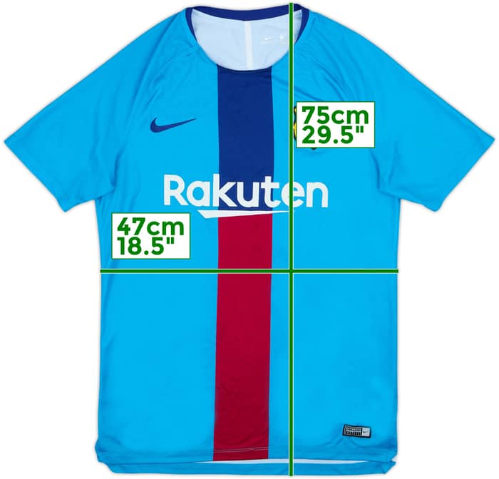 2019-20 Barcelona Nike Training Shirt - 8/10 - (M)