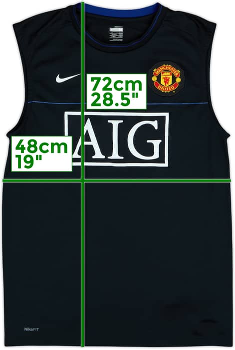 2008-09 Manchester United Nike Training Vest - 8/10 - (M)