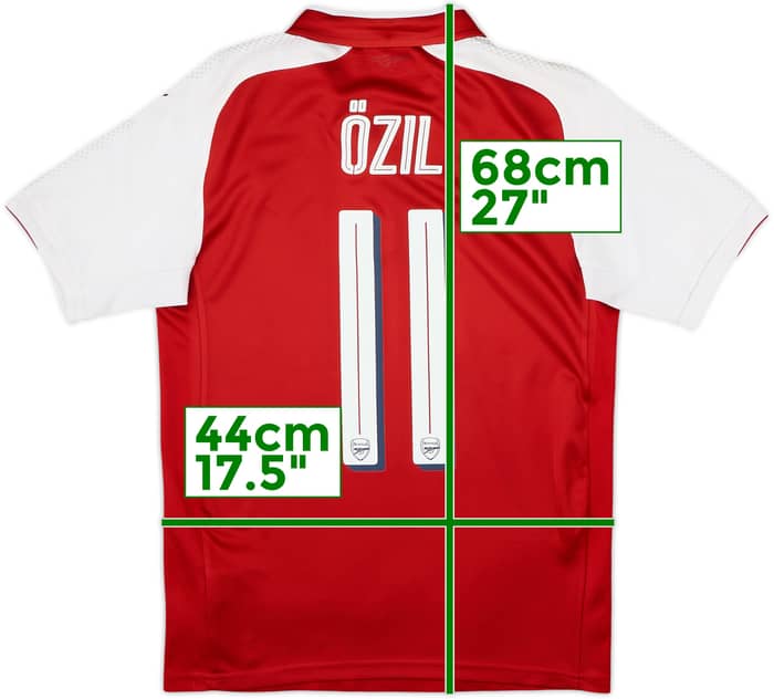 2017-18 Arsenal Home Shirt Ozil #11 - 8/10 - (XS)