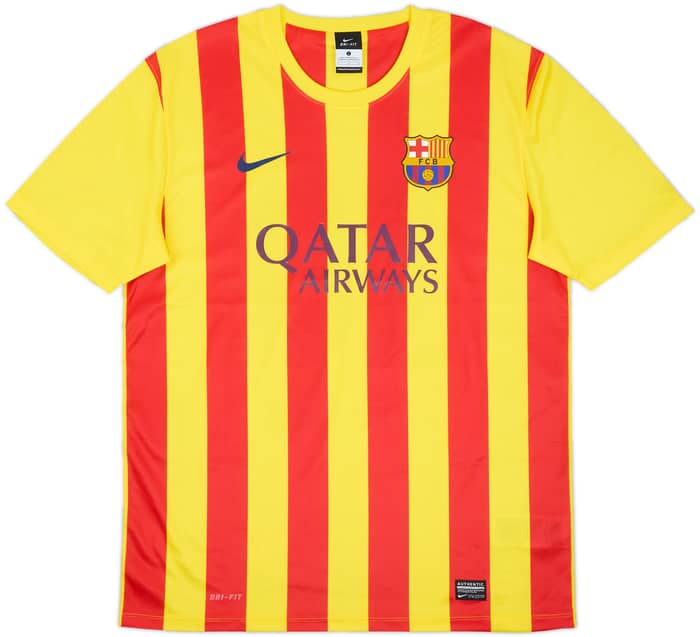 2013-15 Barcelona Basic Away Shirt Messi #10 - 6/10 - (L)