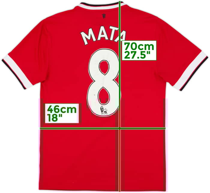 2014-15 Manchester United Home Shirt Mata #8 - 4/10 - (S)