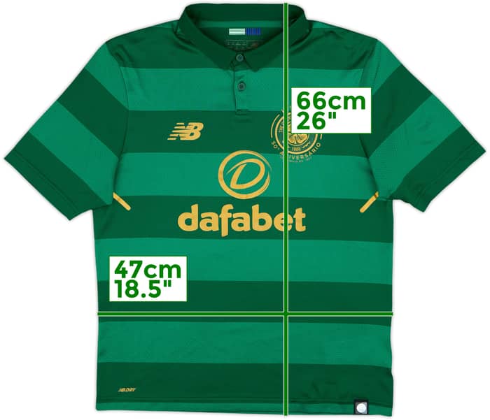 2017-18 Celtic 'Lisbon Lions 50th Anniversary' Away Shirt - 8/10 - (M)