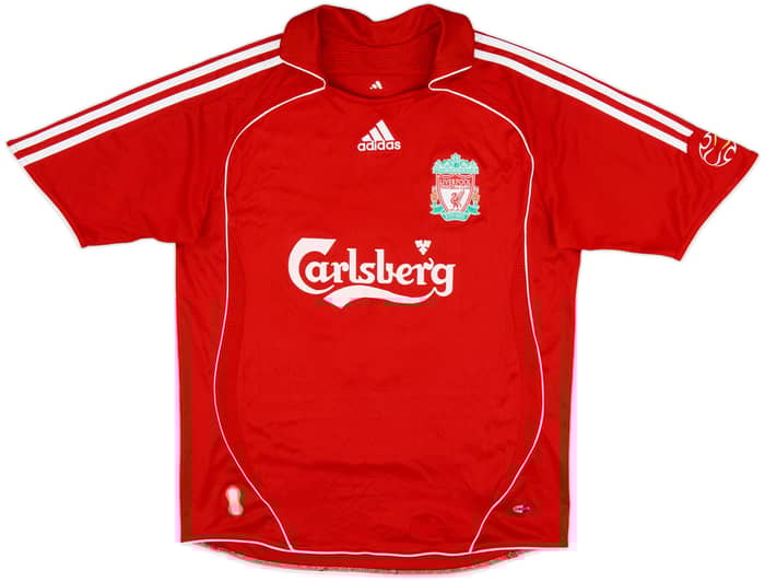 2006-08 Liverpool Home Shirt Gerrard #8 - 8/10 - (M)