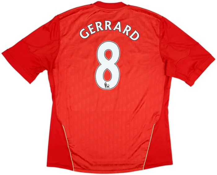 2010-12 Liverpool Home Shirt Gerrard #8 - 5/10 - (XL)