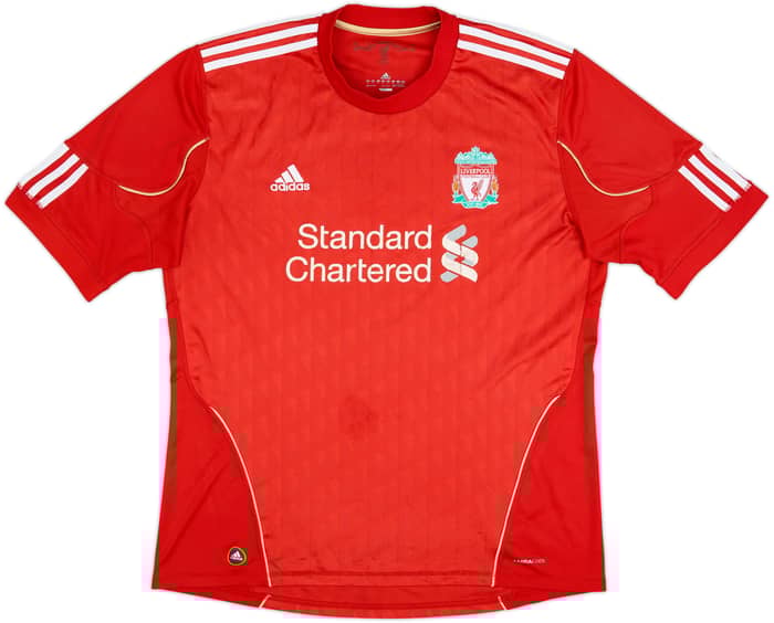 2010-12 Liverpool Home Shirt Gerrard #8 - 5/10 - (XL)