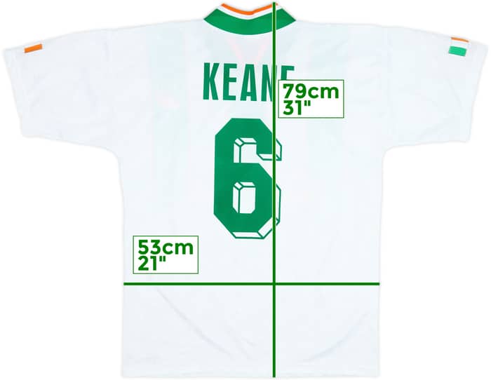 1994 Ireland Away Shirt Keane #6 - 8/10 - (M)