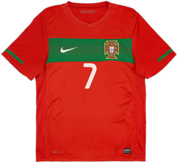 2010-11 Portugal Home Shirt Ronaldo #7 - 8/10 - (S)