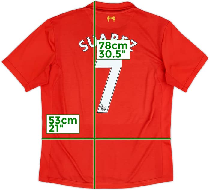 2012-13 Liverpool Home Shirt Suarez #7 - 5/10 - (L)