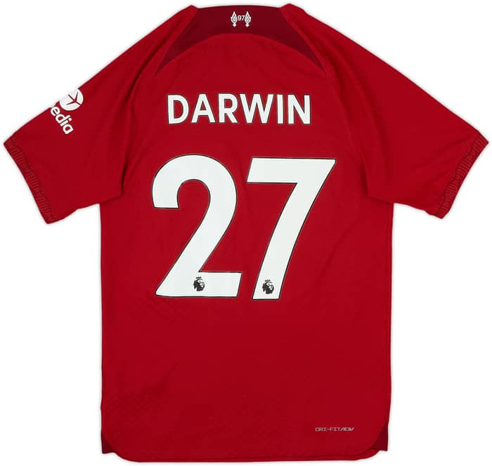 2022-23 Liverpool Authentic Home Shirt Darwin #9 - 9/10 - (S)