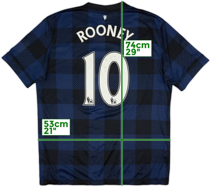 2013-14 Manchester United Away Shirt Rooney #10 - 6/10 - (L)