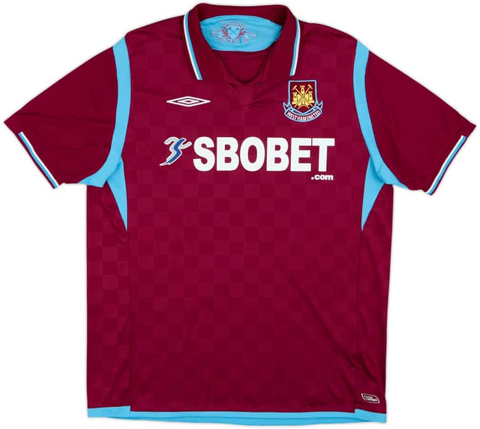2009-10 West Ham Home Shirt Noble #16 - 8/10 - (L)