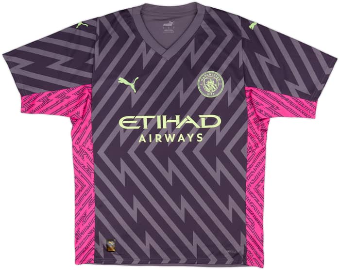 2023-24 Manchester City GK S/S Shirt - 8/10 - (L)