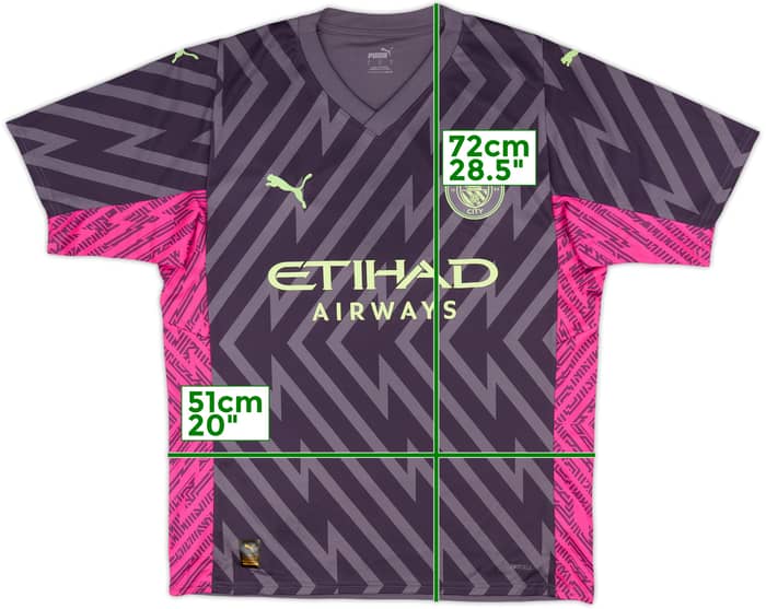 2023-24 Manchester City GK S/S Shirt - 8/10 - (L)
