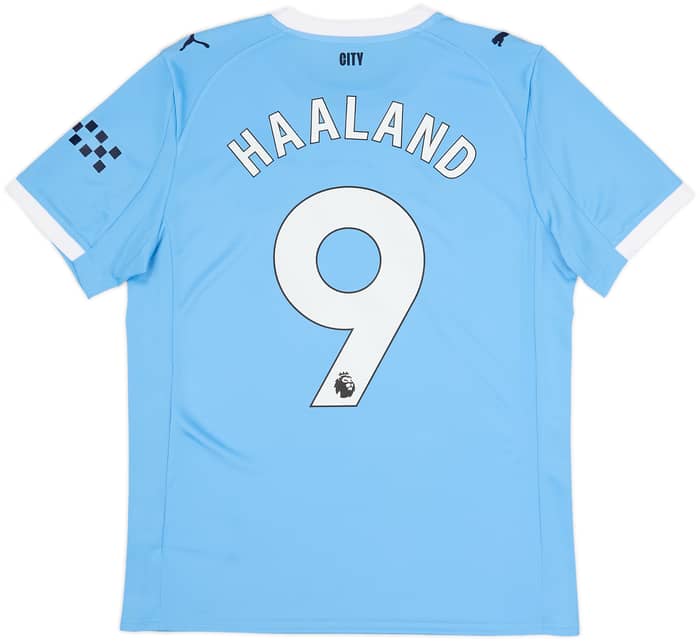2025-26 Manchester City Home Shirt Haaland #9 - 8/10 - (M)