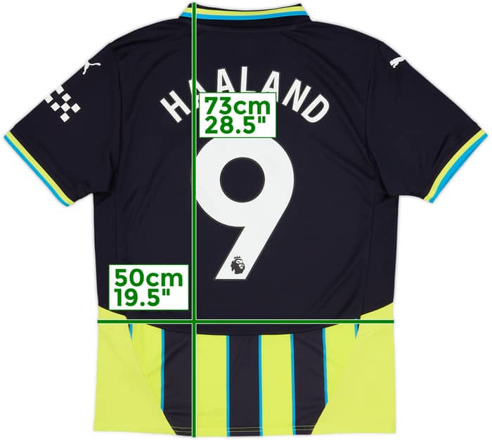2024-25 Manchester City Away Shirt Haaland #9 - 10/10 - (M)