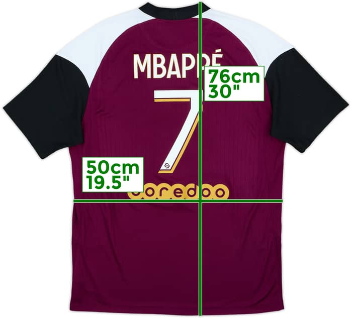2020-21 Paris Saint-Germain Third Shirt Mbappe #7 - 5/10 - (L)