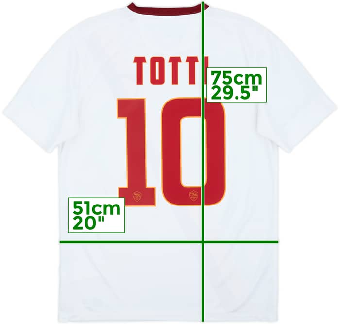 2014-15 Roma Away Shirt Totti #10 - 8/10 - (M)
