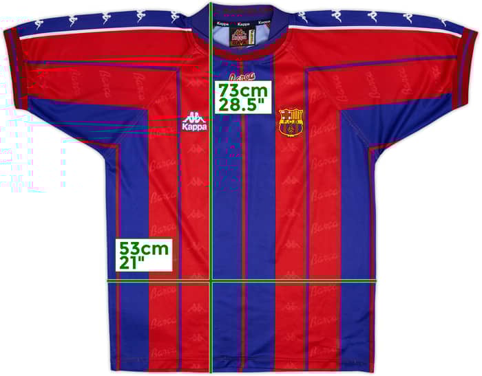 1997-98 Barcelona Home Shirt - 9/10 - (L)