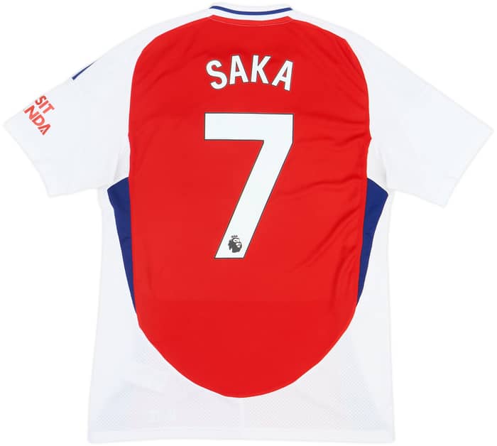 2024-25 Arsenal Home Shirt Saka #7 - 8/10 - (M)