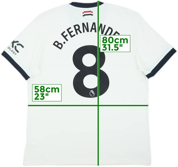2024-25 Manchester United Third Shirt B.Fernandes #8 - 8/10 - (XL)