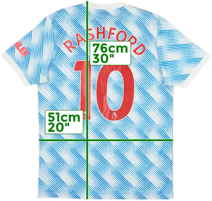 2021-22 Manchester United Away Shirt Rashford #10 - 7/10 - (M)