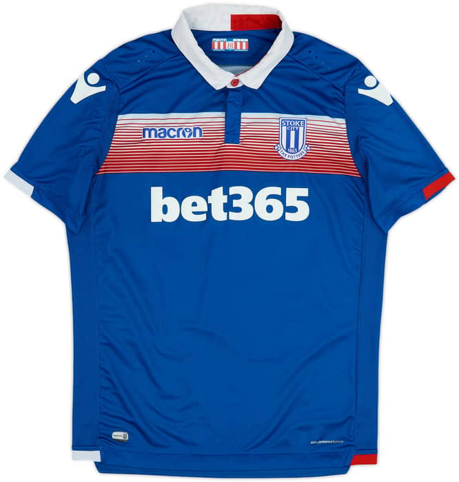 2017-18 Stoke City Away Shirt Crouch #25 - 8/10 - (L)