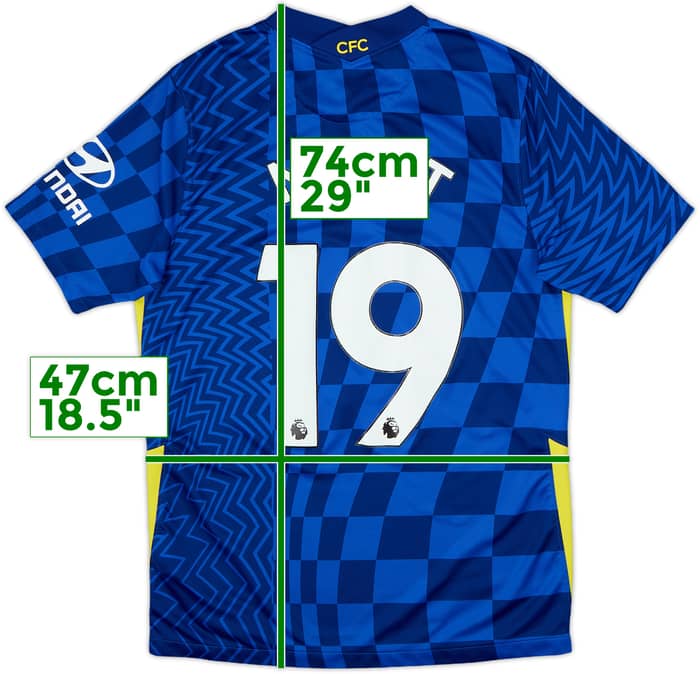 2021-22 Chelsea Home Shirt Mount #19 - 9/10 - (M)